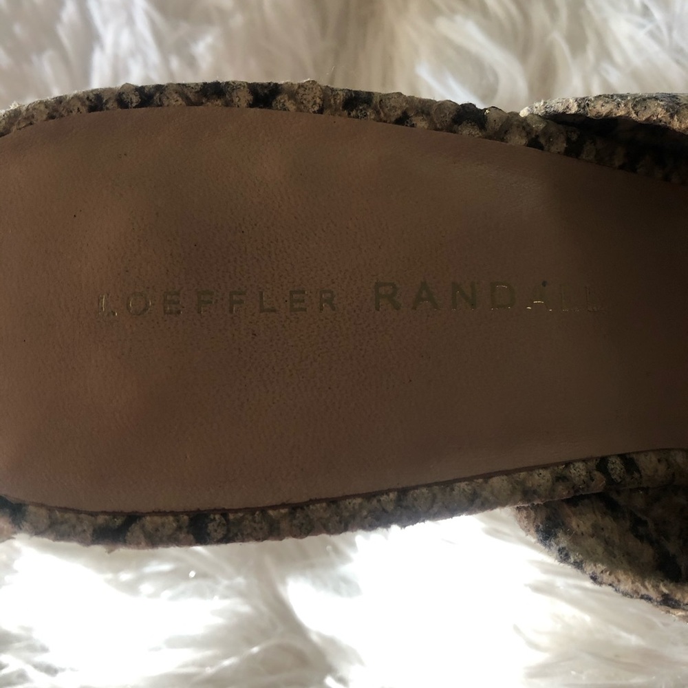 Loeffler Randall coco Knotted snakeskin slide 9 - Picture 13 of 14